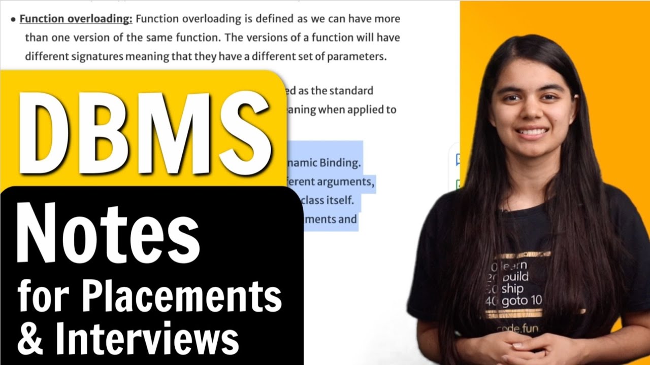 dbms Notes